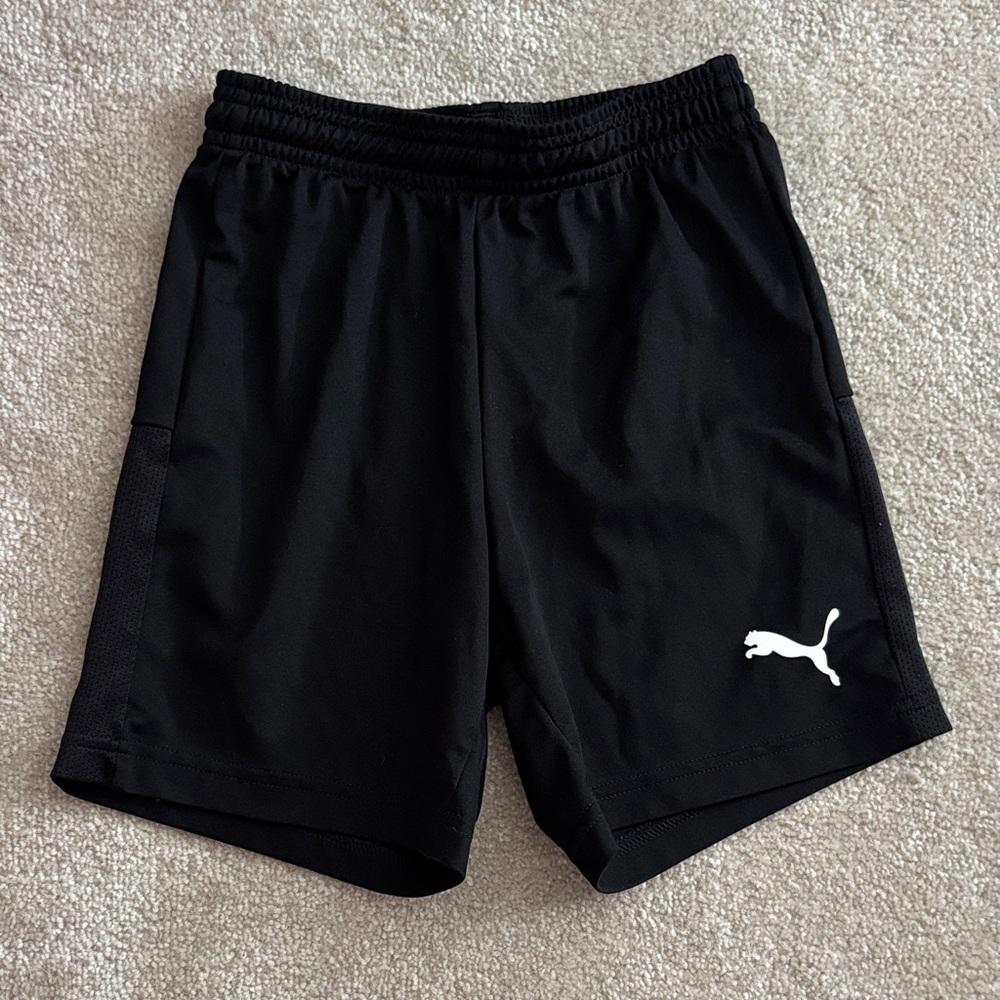 Puma Boys Black Athletic Shorts